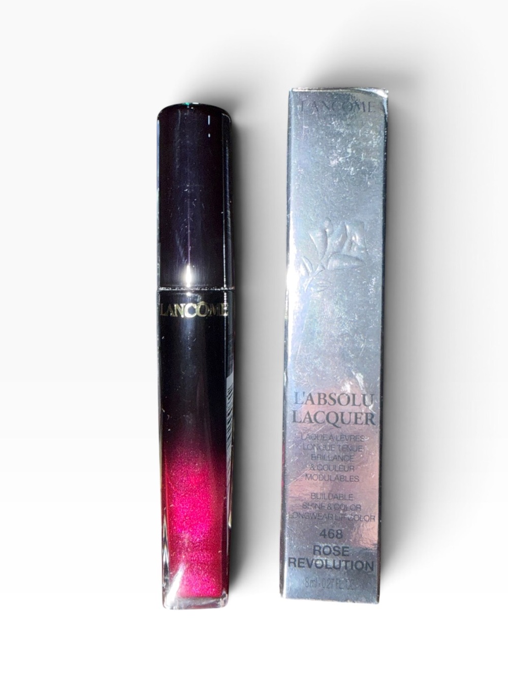 Lancome LAbsolu Lacquer 468 Rose Revolution Liquid Lipstick
